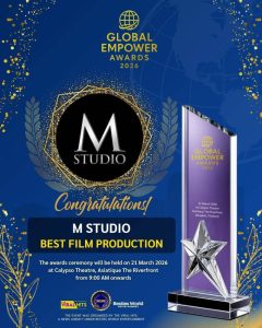 M STUDIO คว้ารางวัล “Global Empower Awards 2026” ตอกย้ำศักยภาพผู้นำอุตสาหกรรมภาพยนตร์ไทย สู่เวทีโลก