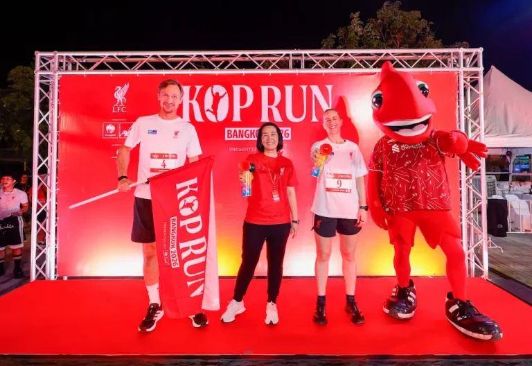 “KOP RUN Bangkok 2026” ปลุกพลัง The Kop แน่นสนามราชมังฯ! สมการรอคอย 7 ปี “ฮูเปีย–ดาวี” นำสาวกหงส์รวมพลังวิ่ง 5K ด้าน “โค้ชทัศน์” อดีตปอดเหล็กทีมชาติไทย ผงาดแชมป์ Overall 10K